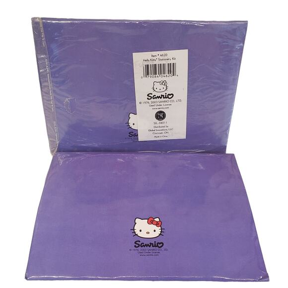 Vintage Hello Kitty Stationery Kit 2003 Sanrio Hello Kitty Paper Stickers NOS - Picture 3 of 13